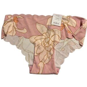 Auden Womens Floral Print Micro Hipster Underwear Clay Pink XS